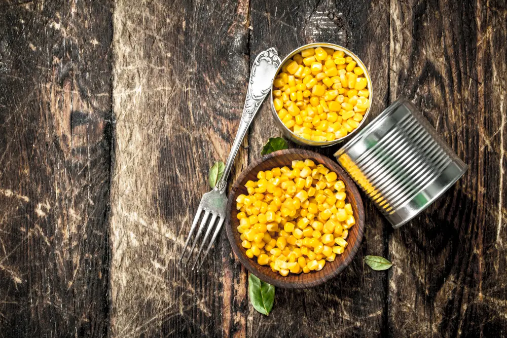 ¿Cuánto maíz hay en una lata?