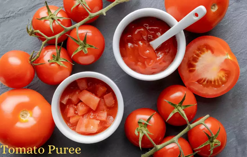 ¿Qué puedes sustituir por puré de tomate en la receta?