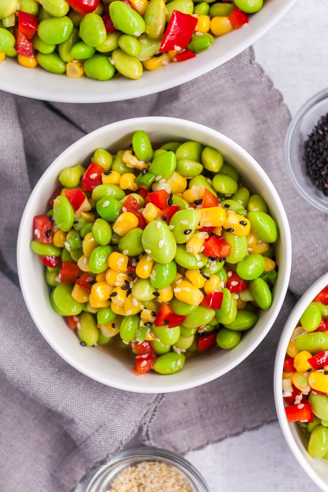 Receta de ensalada de edamame: tazones equilibradores