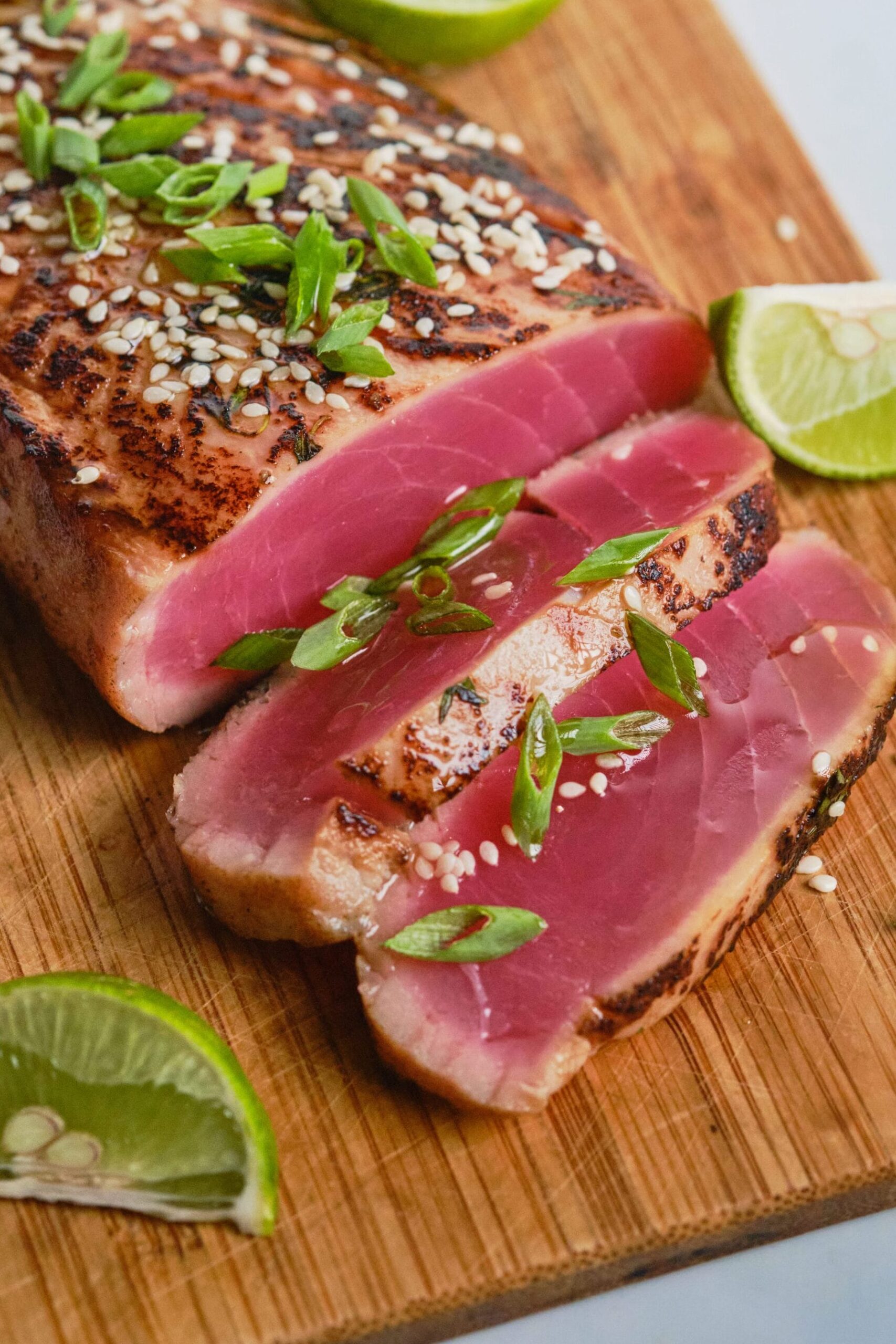 Filete de atún ahi braseado