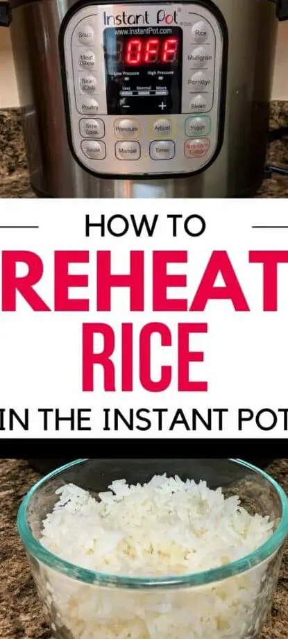 Cómo recalentar arroz en la olla instantánea - Margin Making Mom®