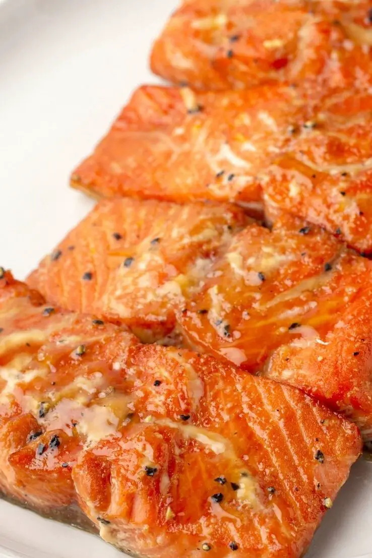 Salmón glaseado con arce Air Fryer