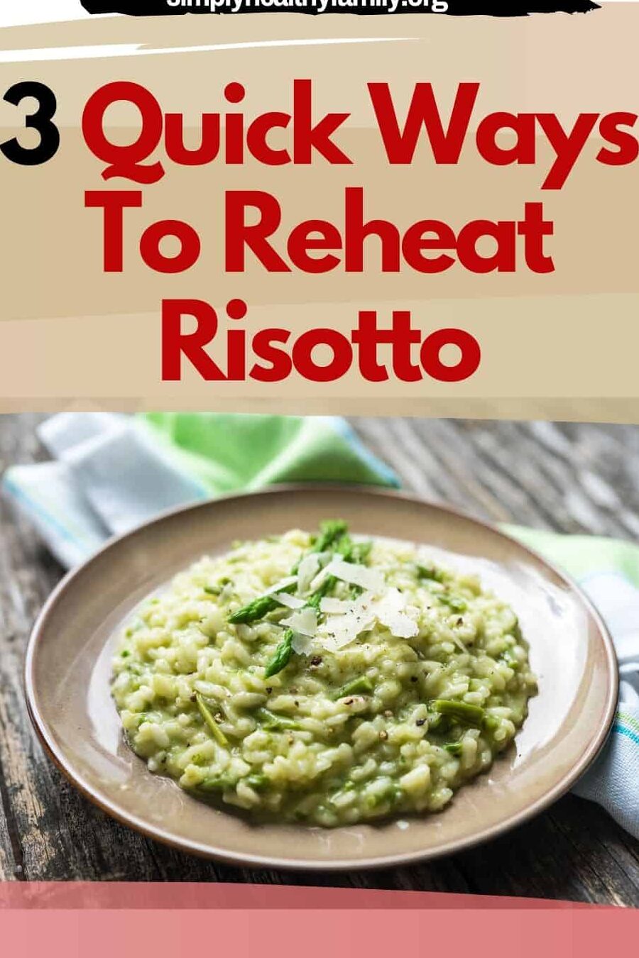 Cómo recalentar risotto de tres formas rápidas y sin complicaciones: simplemente ...
