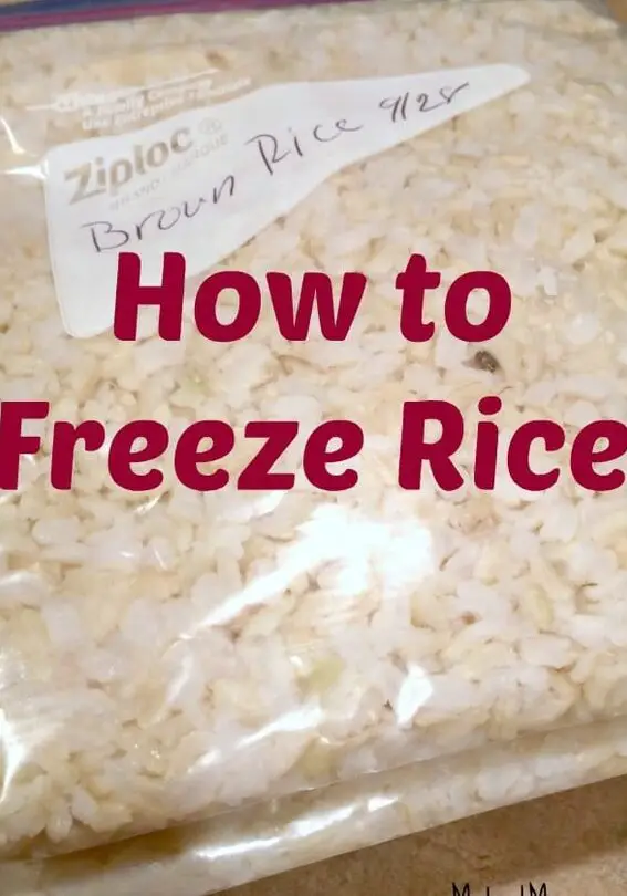 Cómo congelar arroz (arroz integral y blanco)