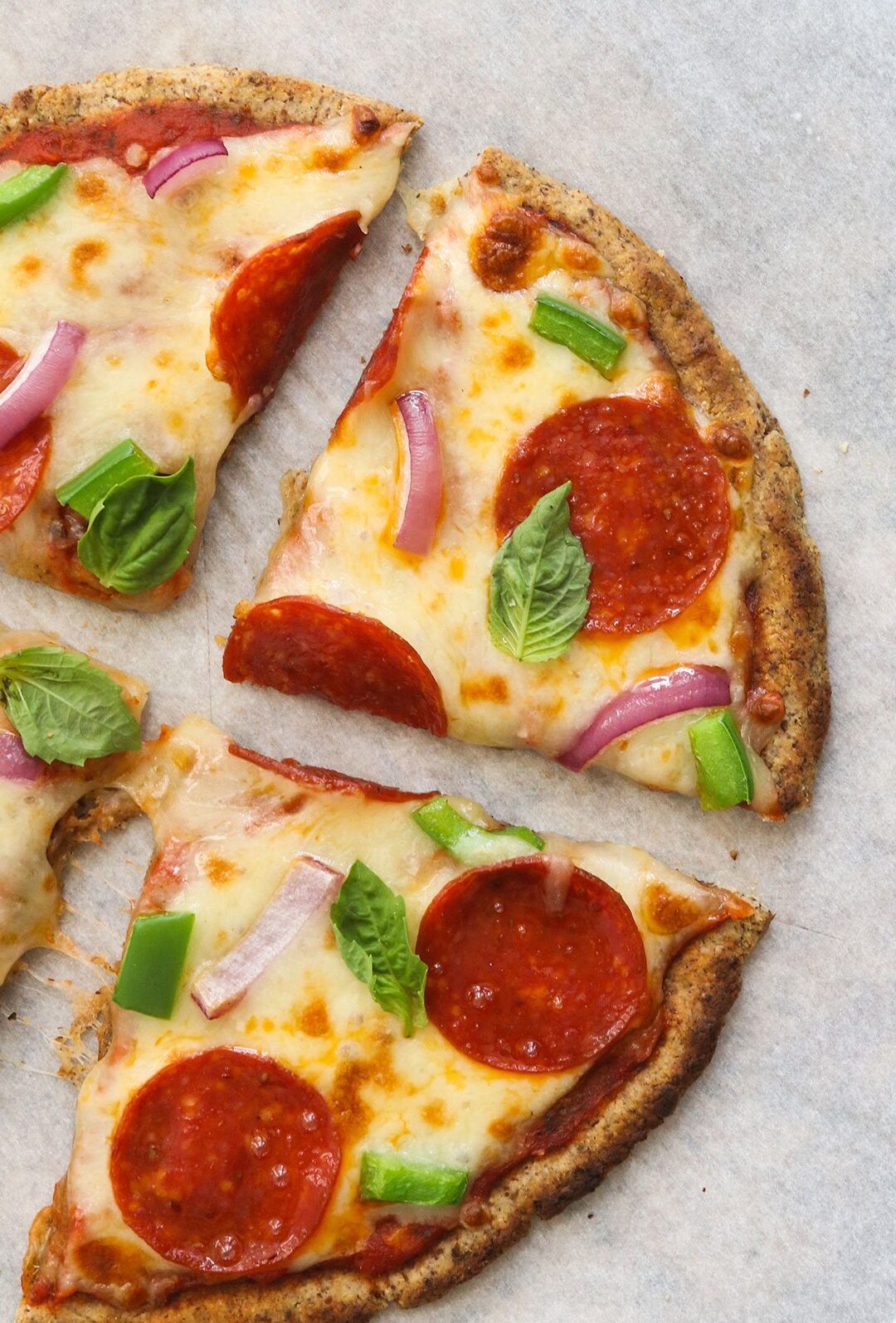 Masa de pizza de harina de almendras