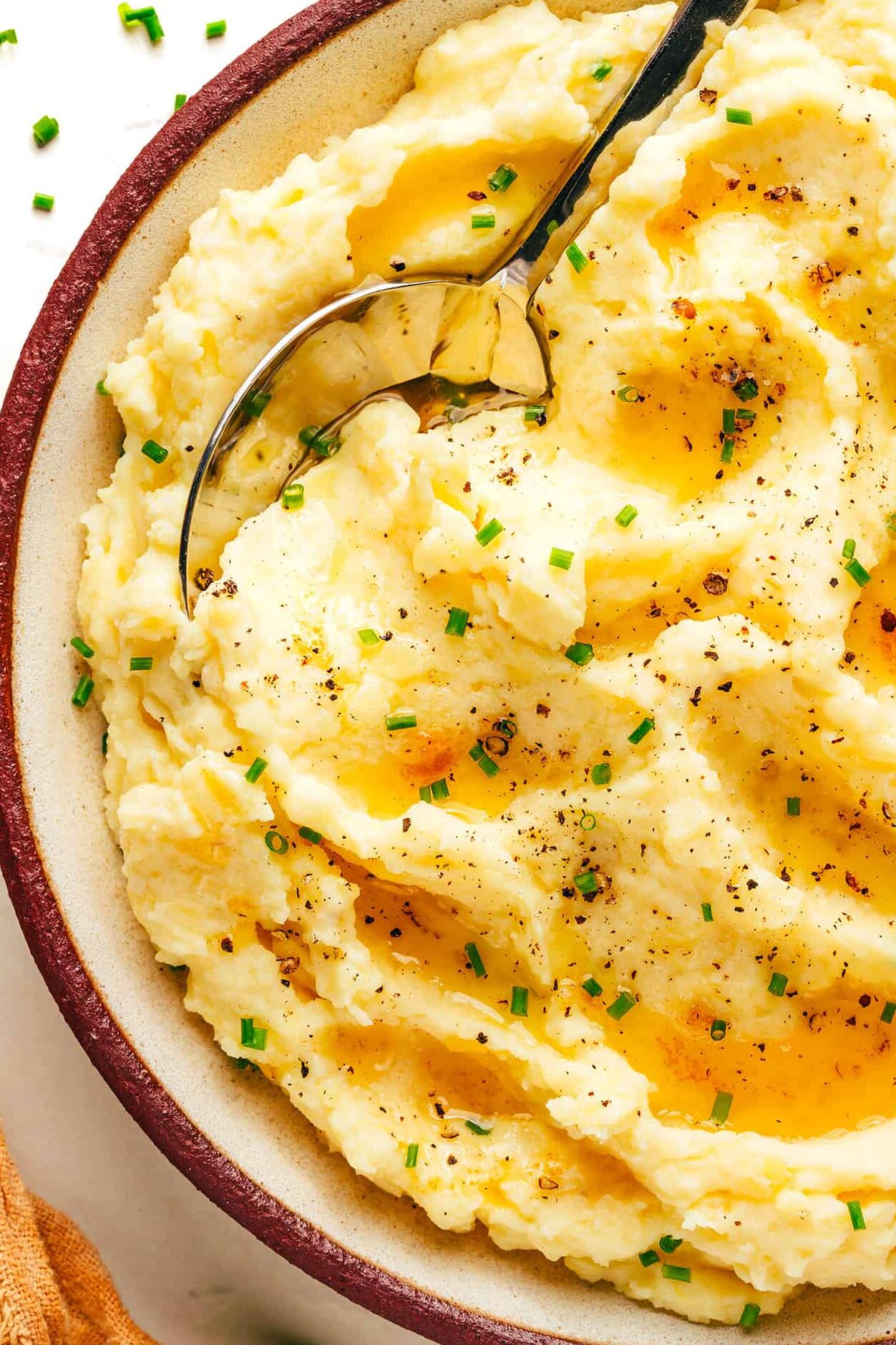 Puré De Papas Con Mantequilla Dorada