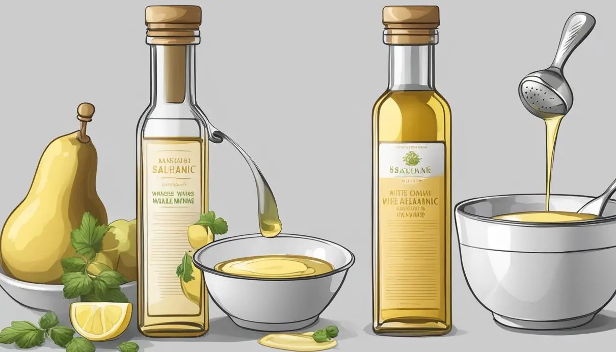 Cambio de vinagre: sustitución de vino blanco por vinagre balsámico blanco...